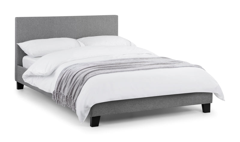 Rialto 135cm Double Bed - Light Grey