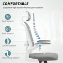 HOMCOM Executive Mesh Office Chair with Headrest, Lumbar Support