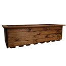41cm x 108cm Large Rustic Chunky Wooden Garden Trough Planter