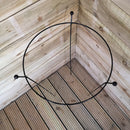 2 Pack Of Tom Chambers Cottage Heavy Duty Black Metal Steel Herbaceous Garden Plant Support Ring Large 80cm X 45cm