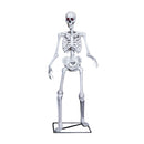 5ft (1.5m) Full Body Halloween Standing Skeleton With Posable Joints & Red LED Eyes