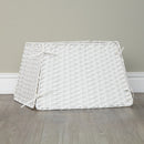 47cm x 46cm Samuel Alexander Foldable Faux Rattan Christmas Tree Skirt in White