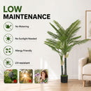 HOMCOM 150cm Artificial Palm Tree With 16 PEVA Leaves In Pot, Green