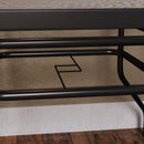 Outsunny Square Patio Table, Glass Top Garden Dining Table 100 X 100cm