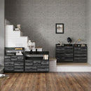 HOMCOM Bedroom Chest of Drawers 5 Drawer Dresser w/ Shelves