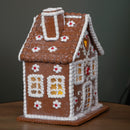 24cm Battery Operated Light up Christmas Gingerbread House Chalet with LEDs