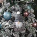 16cm Grey Gonk with Bobble Hat Hanging Christmas Pendant Decoration
