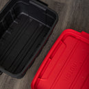 11L/37L/140L Black and Red Small Tuff Stackable Storage Box with Lid and Carry Handles
