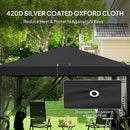 Outsunny Heavy Duty Pop Up Gazebo with Removable Mesh Sidewall Khaki