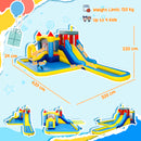 AIYAPLAY Inflatable Bouncy Castle, Water Bounce House 6 in 1 with Blower