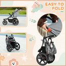 HOMCOM  Baby Stroller  - Grey