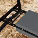 Outsunny 2 In1 Folding Garden Kneeler Foam Chair Pad Support Bench, Grey