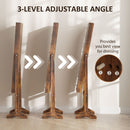 HOMCOM Freestanding LED Mirrored Jewelry Cabinet