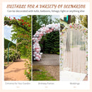 Outsunny Garden Arch Arbor for Decorative Climbing Plants Lawn Garden