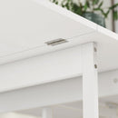 HOMCOM Folding Dining Table, Drop Leaf Table With Open Compartments