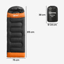 Outsunny Sleeping Bag For Adults, Lightweight & Compact Sleeping Bag, Grey