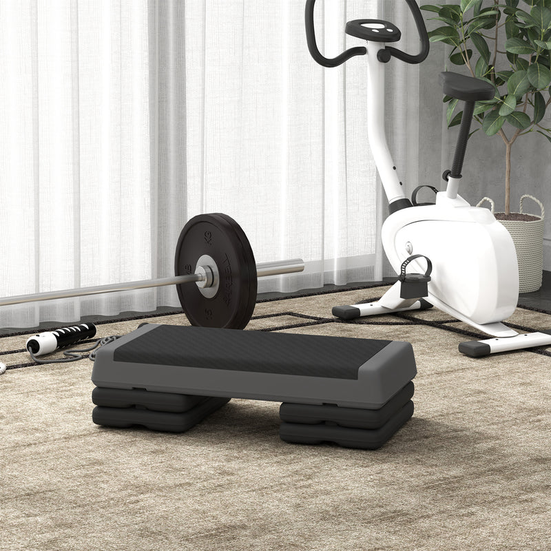 SPORTNOW Aerobic Step, 10.5/15.5/20.5cm Exercise Stepper for Home