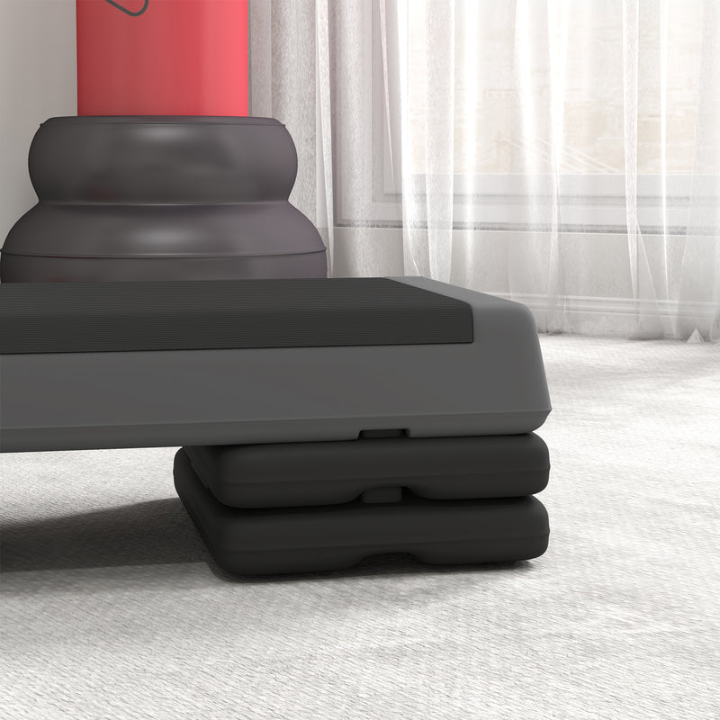 SPORTNOW Aerobic Step, 10.5/15.5/20.5cm Exercise Stepper for Home