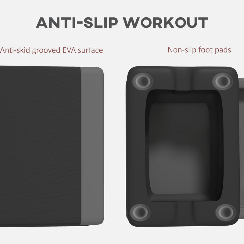 SPORTNOW Aerobic Step, 10.5/15.5/20.5cm Exercise Stepper for Home