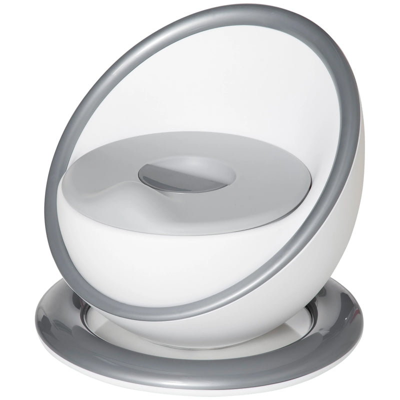 HOMCOM Kids Potty Training Toilet with Brush - White