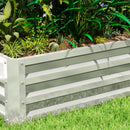 Outsunny Raised Garden Bed Elevated Planter Box for Flowers Silver