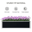 Outsunny Garden Raised Bed 120x90x30 cm - Grey
