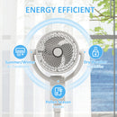 HOMCOM Pedestal Fan, Air Circulation Fan With Oscillating, Tilt, For Home