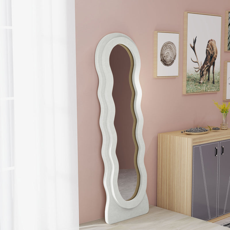 HOMCOM Full Length Mirror, Standing, Leaning or Wall Mirror