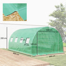 Outsunny 4 X 3 X 2m Greenhouse Replacement Cover ONLY For Tunnel Greenhouse