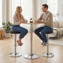 HOMCOM Bar Stools Set of 2, Height Adjustable Breakfast Bar Chairs, Black