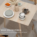 Extendable Kitchen Table For 2-4, Folding Drop Leaf Dining Table For Small Space