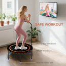 SPORTNOW 40'' Foldable Fitness Trampoline Rebounder with Handle