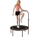 SPORTNOW 40'' Foldable Fitness Trampoline Rebounder with Handle