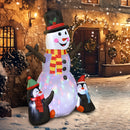 Outsunny Blow Up Christmas Inflatables With Flashing Projector Light