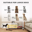 PawHut Raised Dog Bed with Breathable Mesh for Large Dogs, Red