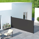 Outsunny Side Awning Retractable, Privacy Screen, 400x160cm