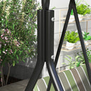 Outsunny Outdoor 3-person Metal Porch Swing Chair Bench Canopy Green