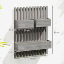 Outsunny Wooden Garden Planters With Trellis Wall-mounted Raised Garden Bed