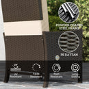 Outsunny 5 PCS Rattan Garden Furniture Set w/ Cushions