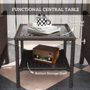 Outsunny 5 PCS Rattan Garden Furniture Set w/ Cushions