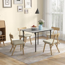 HOMCOM Folding Dining Table, Drop Leaf Table For 2-4 People, Grey