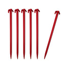 Pack of 6 Extra long 30cm Plastic Tent Pegs