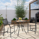 Patio Bar Stools Set of 2 Outdoor Bar Height Chairs