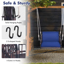 Patio Porch Swing Chair With Back And Seat Cushion For Patio Balcony Backyard-Navy