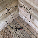 2 Pack Of Tom Chambers Cottage Heavy Duty Black Metal Steel Herbaceous Garden Plant Support Ring Large 80cm X 45cm