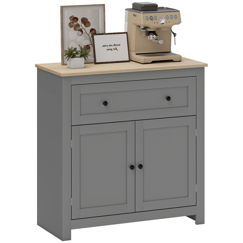 HOMCOM Sideboard Storage Cabinet with Adjustable Shelf, Drawer