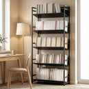 HOMCOM Bookshelf Anti-Slip Design 5-Tier Black
