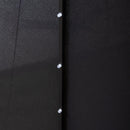 Samuel Alexander 3m Solar Powered Cantilever Lit Banana Garden Parasol With Crank Handle & White LED Lights In Black
