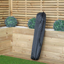 Luxury Padded High Back Outdoor Folding Chair With Cupholder In Black
