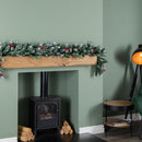 1.8m (6ft) New Jersey Christmas Garland With Red Berries Pinecones & Snow Tipped PVC Branches